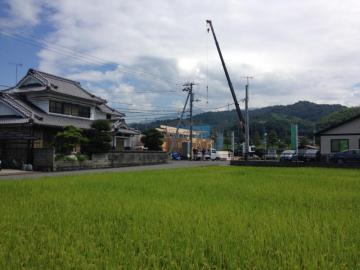 祝上棟！(愛媛県 松山市 旧北条 北欧平屋住宅 フォレストクルーログハウス)