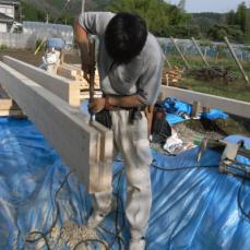 水辺に建つ北欧平屋ログハウス 祝！！上棟　～愛媛県西予市宇和町～