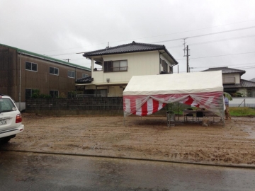 祝！地鎮祭（香川県　北欧平屋住宅　フォレストクルー　ログハウス）