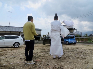 祝地鎮祭！（愛媛県　西条市　北欧ログハウス）