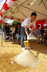 祝　地鎮祭　木の家（平屋）が着工します（愛媛県東温市）