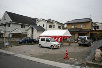 愛媛初！フィンランドサウナ付き北欧住宅　宇和島のフィンランドログハウス地鎮祭