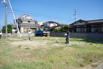 北欧平屋住宅　フィンランドログハウス着工しました。（愛媛県松山市）　