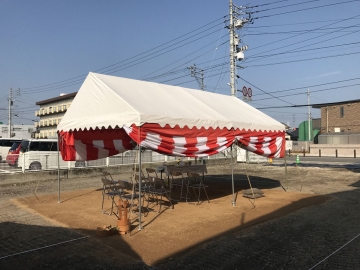 祝！地鎮祭　北欧ログハウス in 西条市